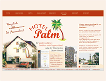 Tablet Screenshot of hotel-palm.de